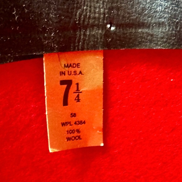 Utica Duxbak Wool Felt Fedora Red Hat Made in USA 7 1/4 Vintage Outdoor - Picture 6 of 9